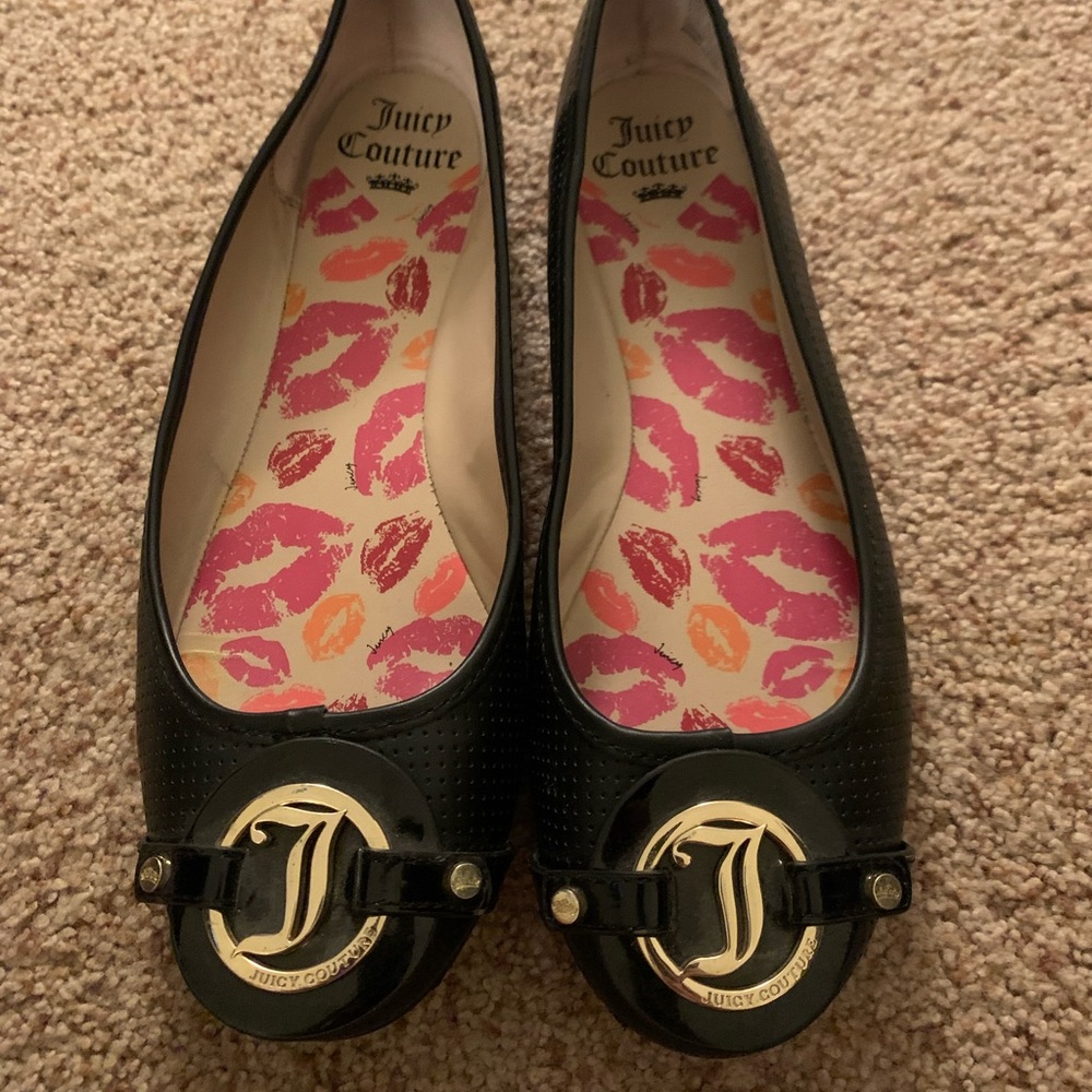 Juicy Couture black flats size 9.5